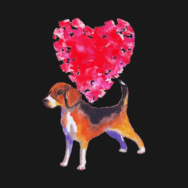 I love beagle by AgniArt