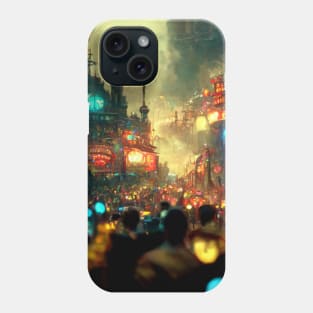 steampunk ctyscape aesthetic Phone Case