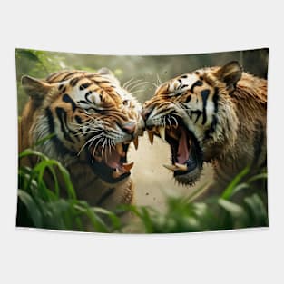 Tiger Animal Nature Majestic Wilderness Tapestry