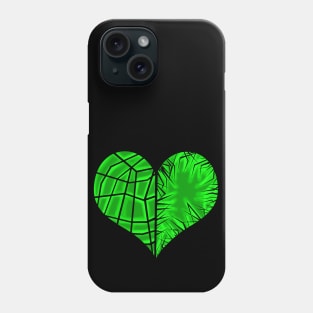 Green Broken Heart - Cut & Scratch Phone Case