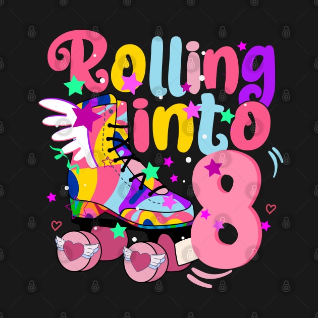 rolling into 8 - 8th birthday girl roller skates theme party by savage land 