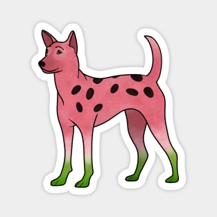 Watermelon Dog Magnet