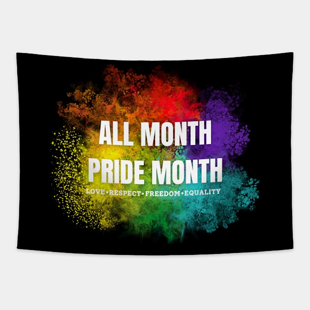 All Month Pride Month LGBTQ Tapestry by EACreaTeeve