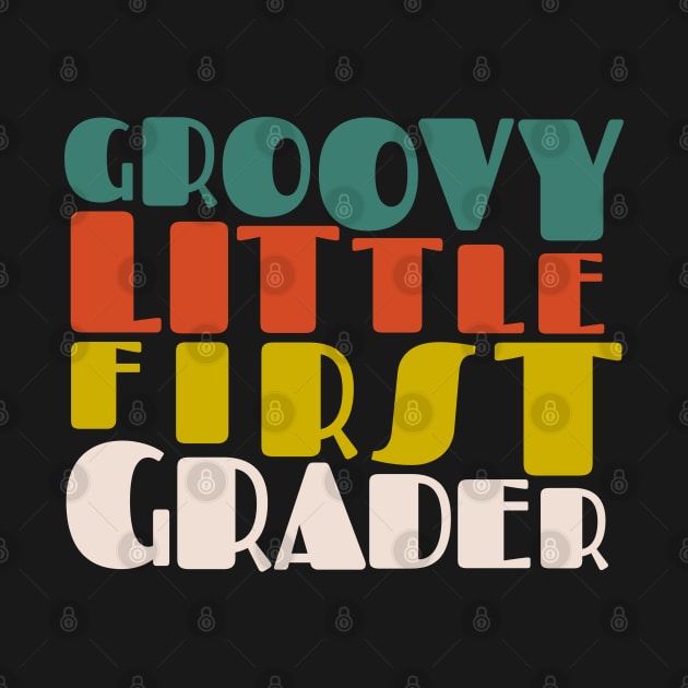 Groovy Little First Grader First Day of School by Myartstor 