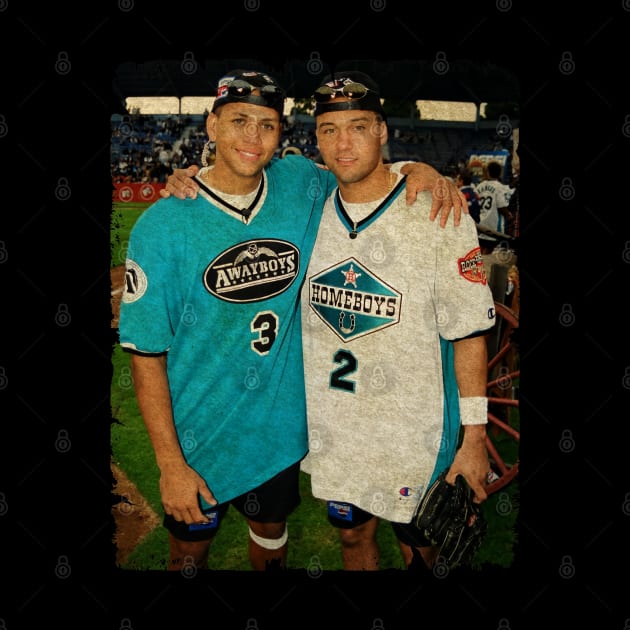 Alex Rodriguez in Seattle Mariners and  Derek Jeter in New York Yankees by PESTA PORA