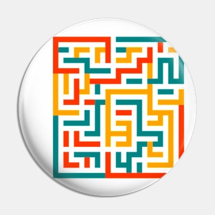 Geometric maze Pin