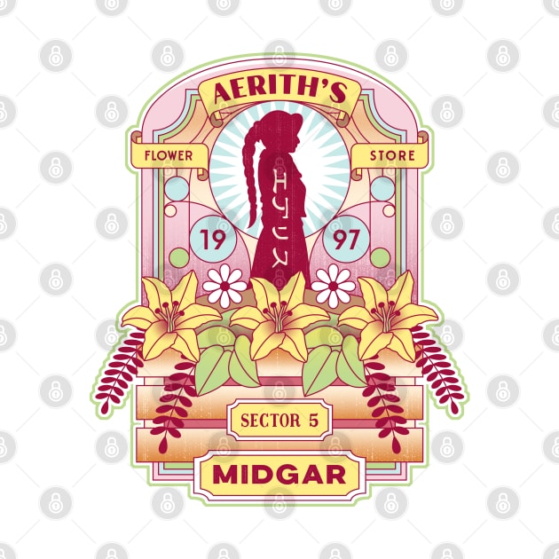 Aerith Flower Store Emblem by Lagelantee