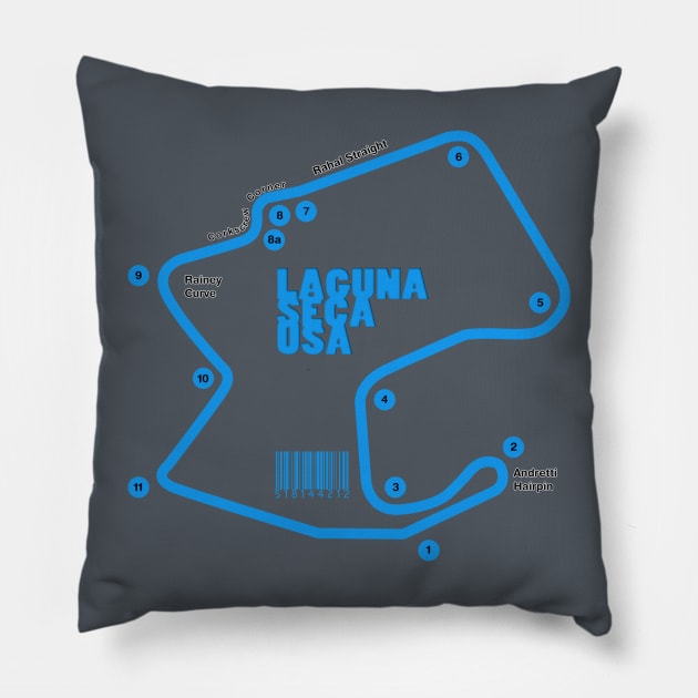 Laguna Seca Pillow by erndub