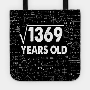 Square Root of 1379 37th Birthday 37 Years Old Gift Ideas Tote