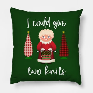 I could give two knits Pillow