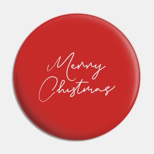 Merry Christmas Greetings Pin