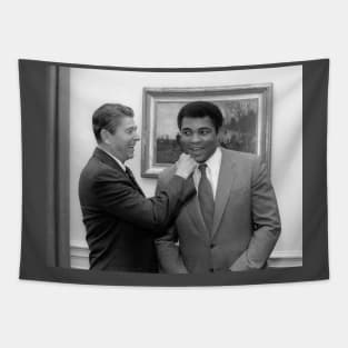 Muhammad Ali and Ronald Reagan Tapestry