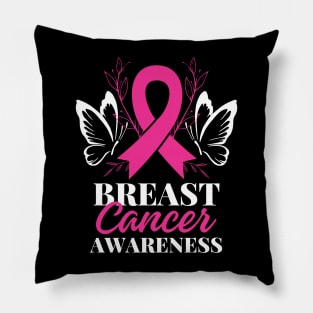 Courage in Pink: Breast Cancer Awareness Pillow