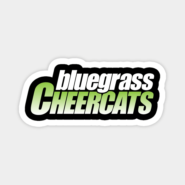 White/Green Logo Magnet by bluegrasscheercats