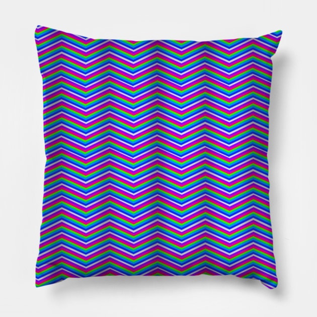 Retro 80s Dunes - Stripes Pillow by pbDazzler23