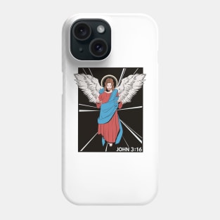 Jesus Christ John 3:16 Bible Verse Praise The Lord Phone Case