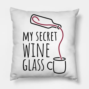 My Secret Wine Glass - 1 Pillow