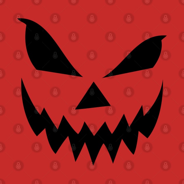 Scary Jack O' Lantern Pumpkin Face by Elvdant