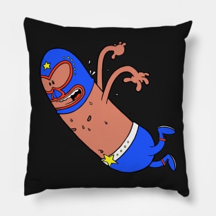 Lucha-wiener Pillow