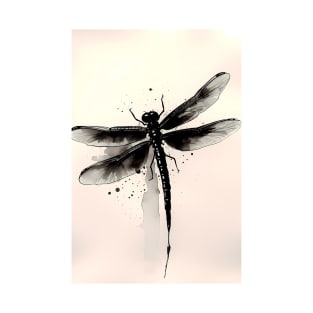 Dragonfly Ink Painting T-Shirt