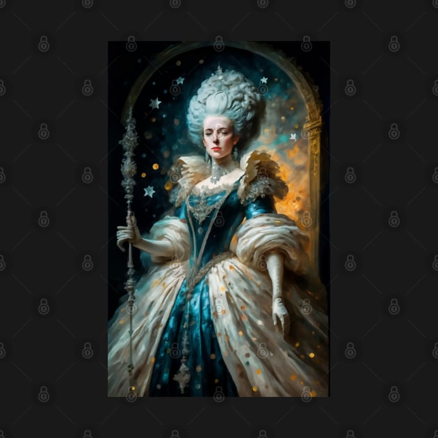 Queen Marie Antoinette as Patron of the arts fictitious portrait by VioletAndOberon