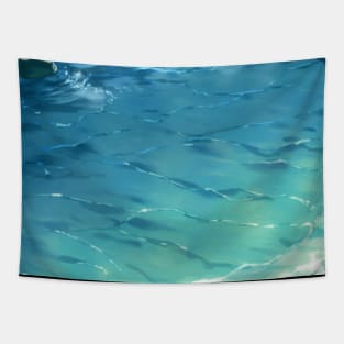 Calm Ripple Waves Anime Aesthetic Tapestry