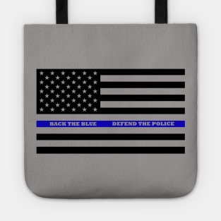 Thin Blue Line Flag Tote