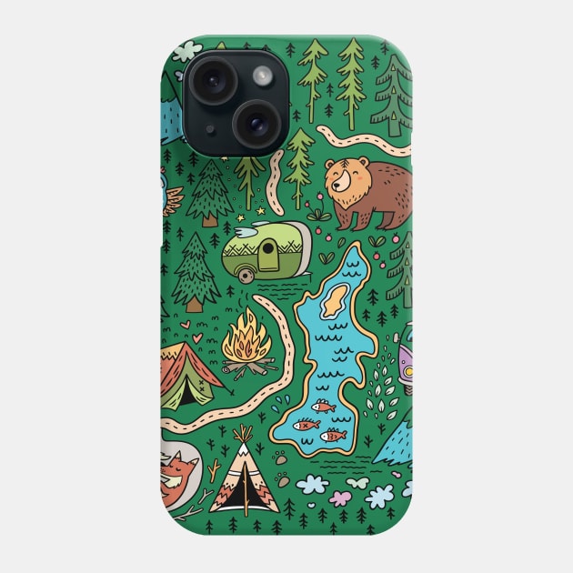 Camping Phone Case by PenguinHouse