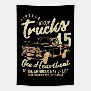 Vintage Pickup Trucks Tapestry