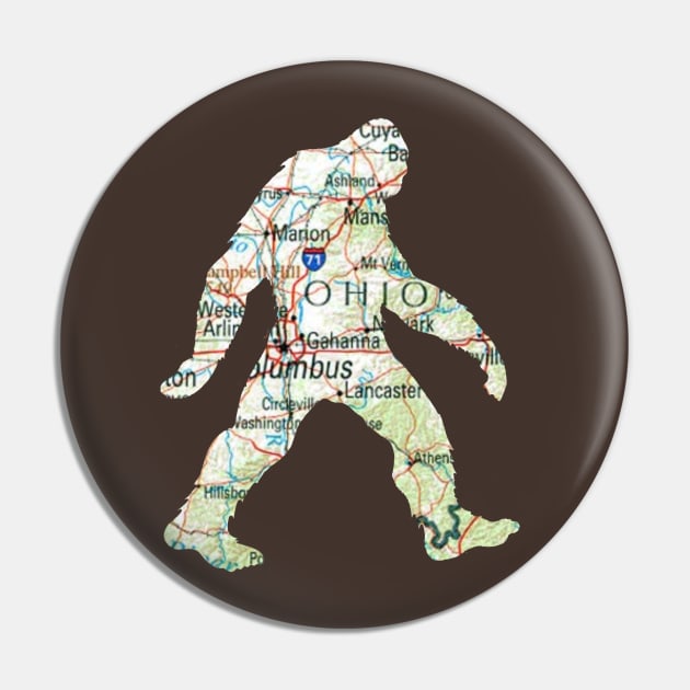 Ohio Sasquatch Pin by BenWo357