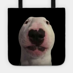 Staring Forward Dog Meme Tote