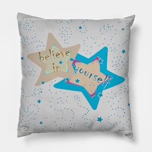 STARS BELIEVE PASTEL Pillow