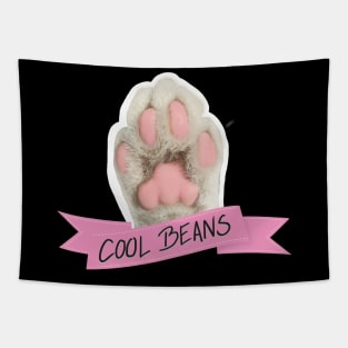 Cool beans Cat beans Tapestry