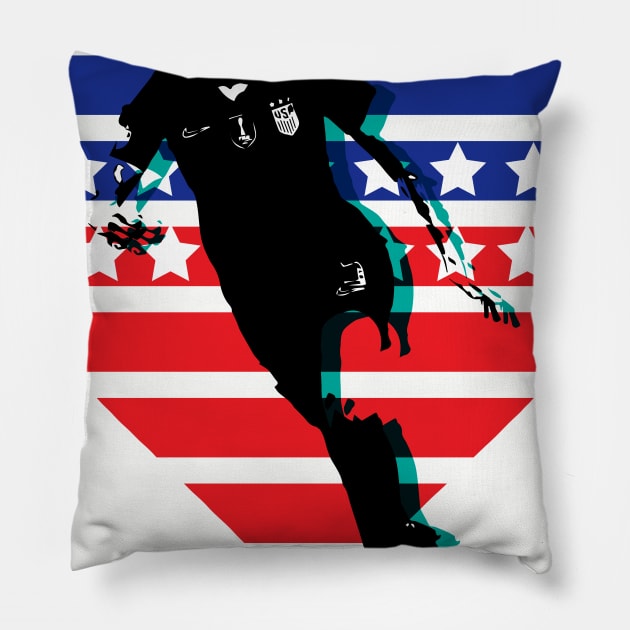 Cool USA Soccer  Womens Pillow by bratshirt