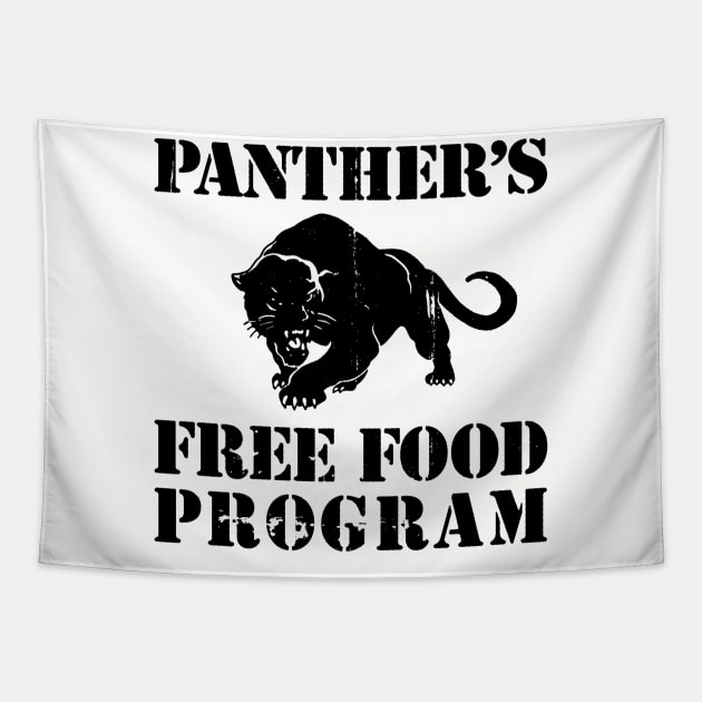 Panther's Free Food Program Tapestry by zerobriant