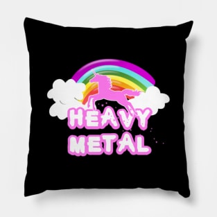 heavy metal unicorn- Pillow