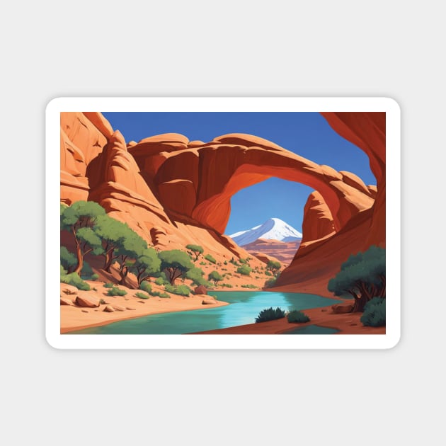 Arches National Park Magnet by Sieve's Weave's
