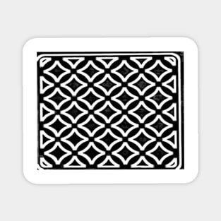 Celtic black and white weave Magnet