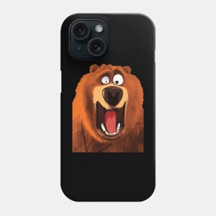 grizzly bear face Phone Case