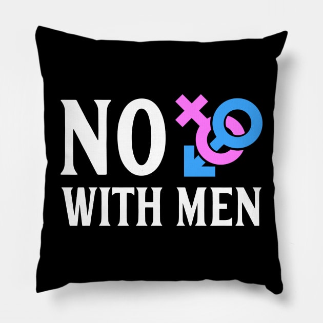 No *** With Men Pillow by Aratack Kinder