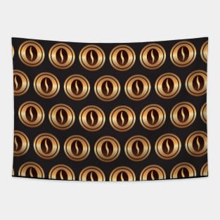 Gold coffee beans pattern Tapestry