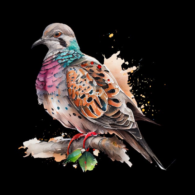 Turtle Dove Watercolor 6.0 by CreativeDesignsx