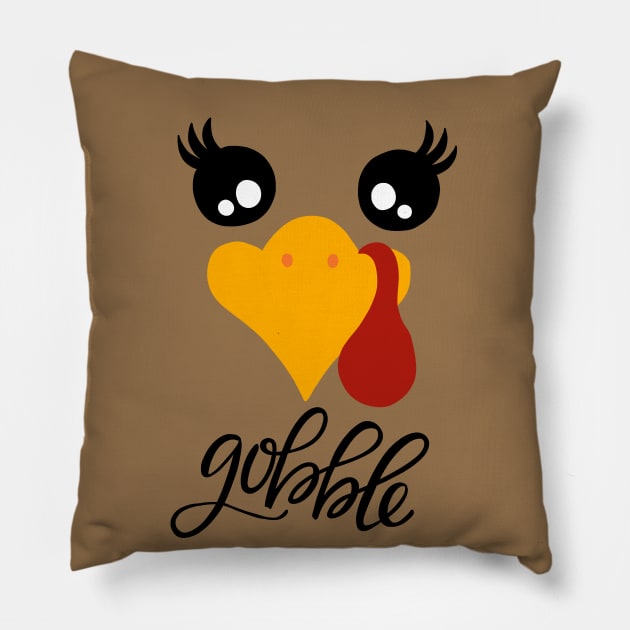 Thanksgiving Turkey Pillow by valentinahramov