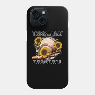 Awesome Baseball Name Tampa Bay Proud Team Flowers Phone Case