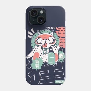 Anime Style Tanuki Yokai Illustration Phone Case