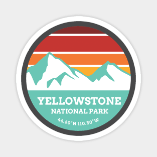 Yellowstone National Park Retro Magnet