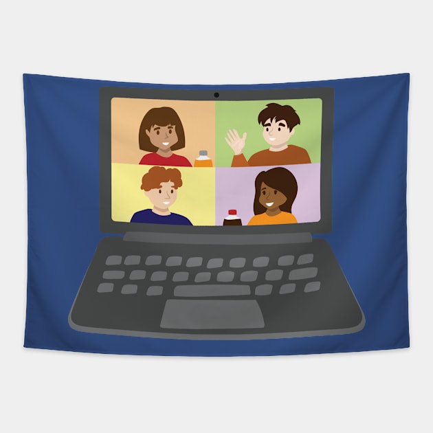 Virtual Party Tapestry by holidaystore