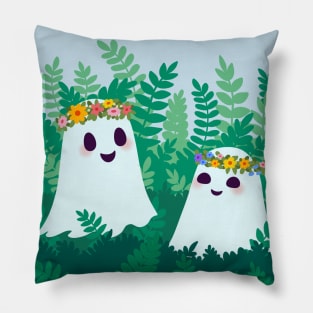 Ferns and Flower Crowns Pillow