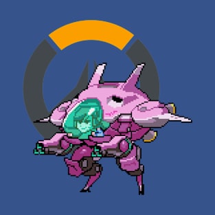 Overwatch - 16-Bit D. Va W/ Logo T-Shirt