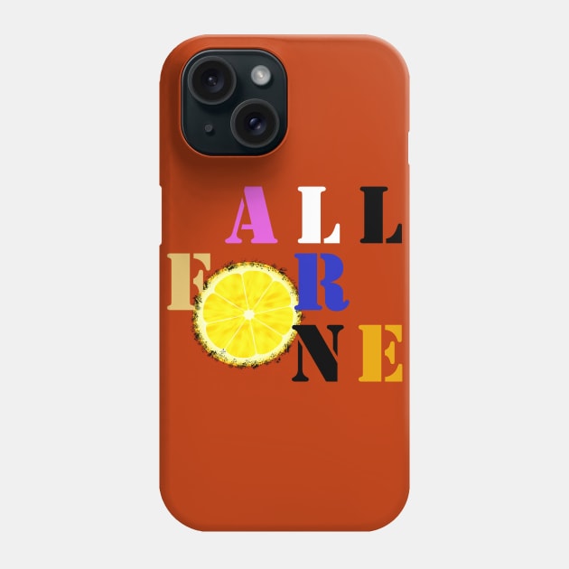 All For One Phone Case by Alan Hogan